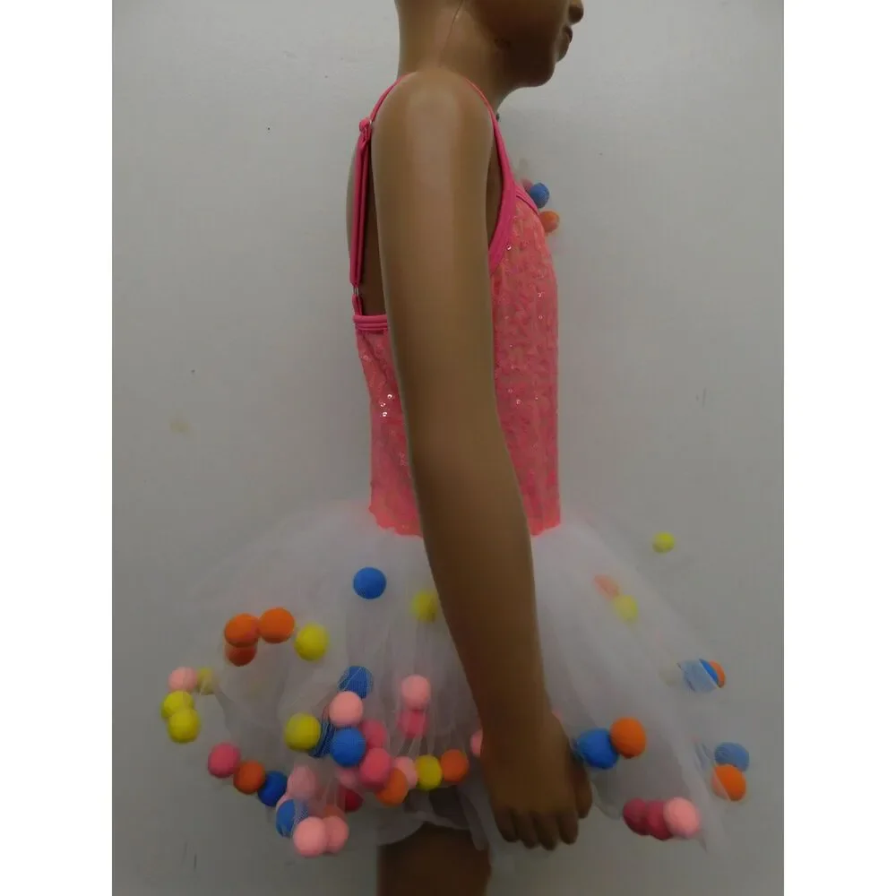 Pre-Owned Dance Costume Small Child Pink Curtain Call E2005 Ballet Tap Dress Up